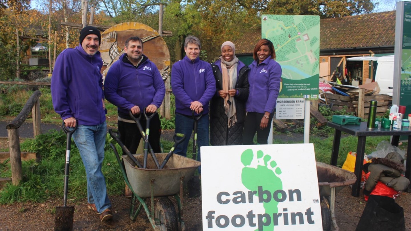 FSCS staff planting trees