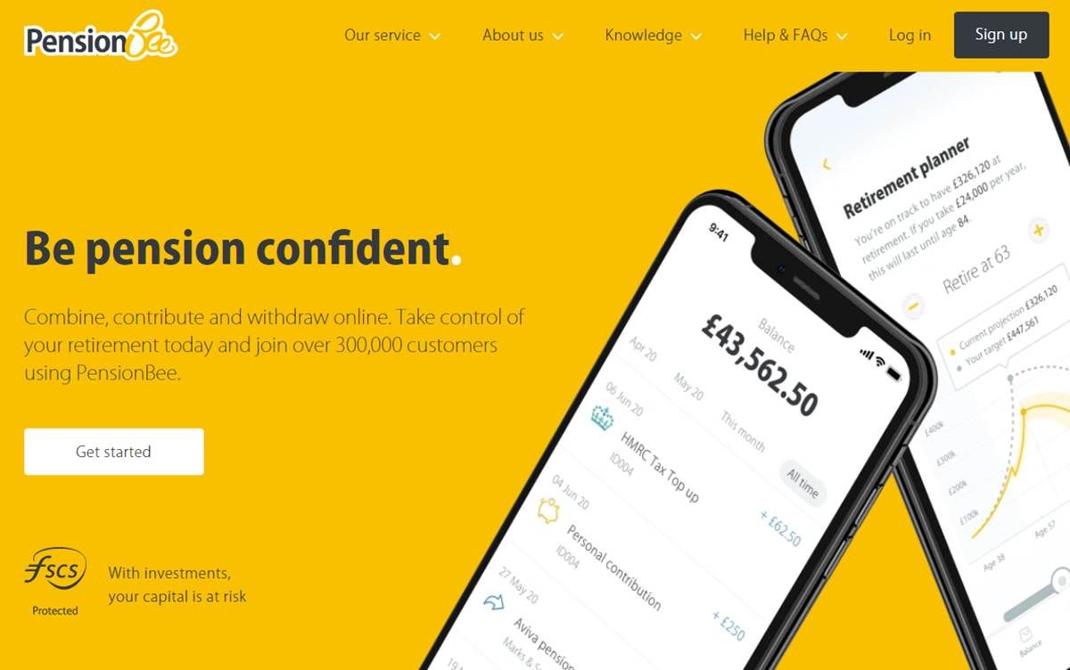 PensionBee website